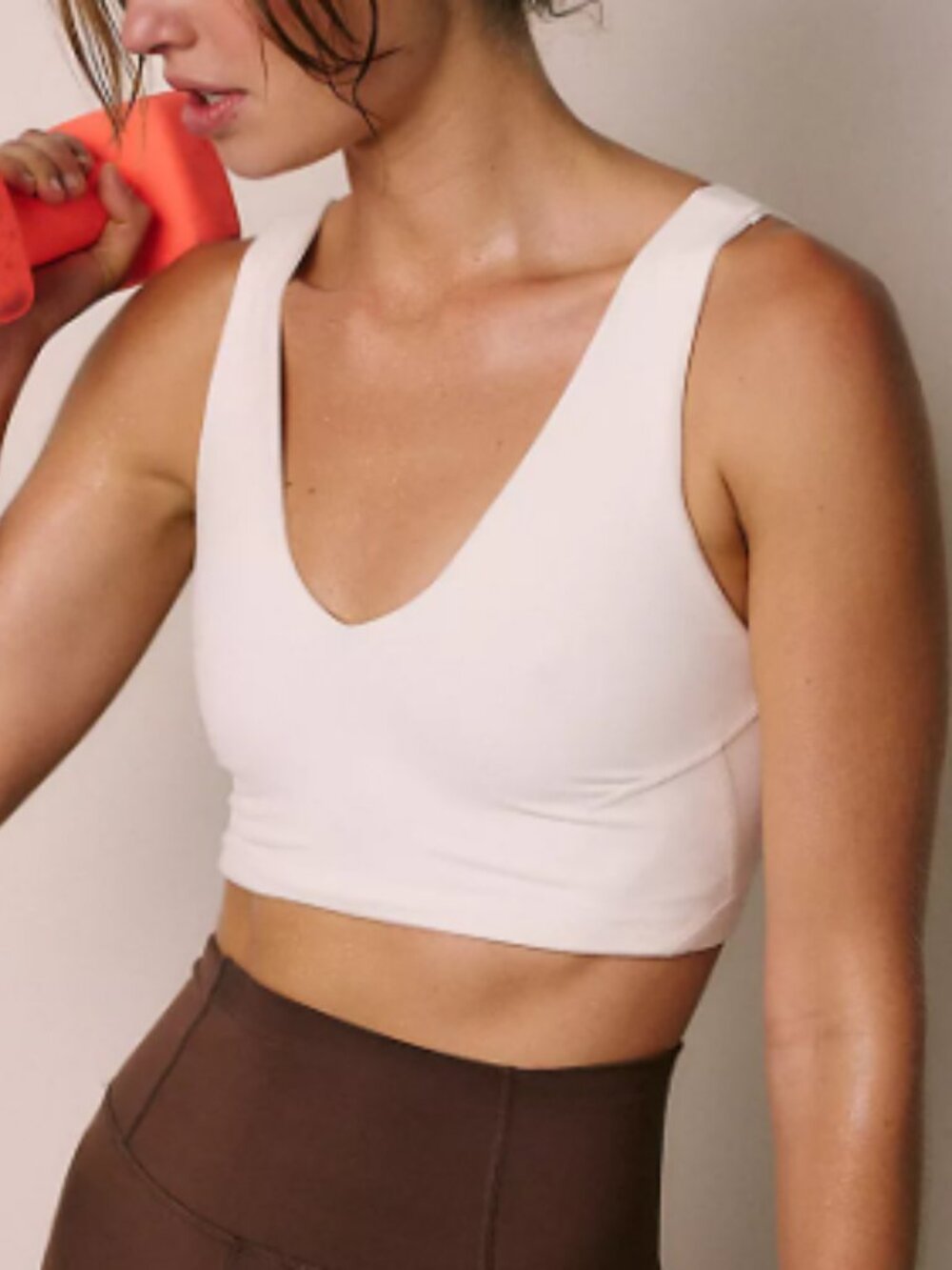Free People Movement Never Better Crop WHITE NWT